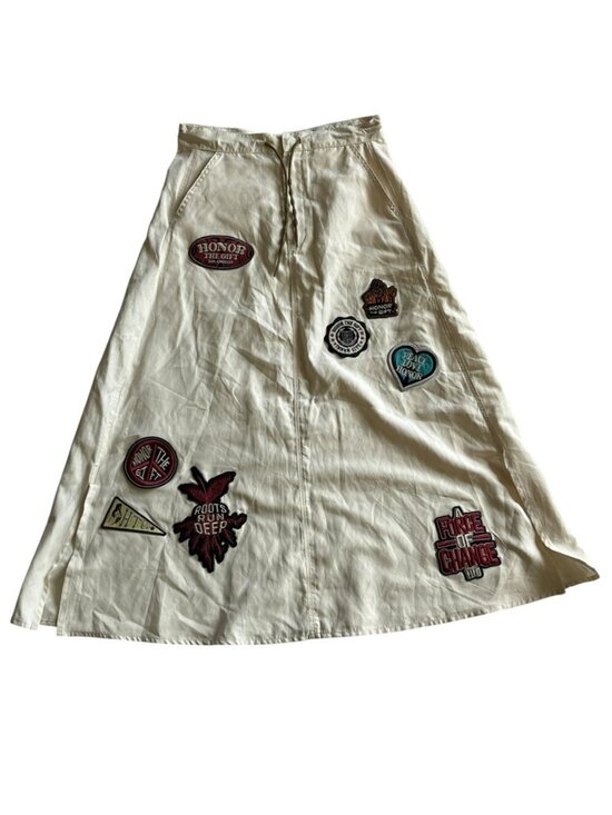 Honor The Gift Dresses & Skirts - Honor The Gift Women's Ivory Classic Embroidered Brand Tag